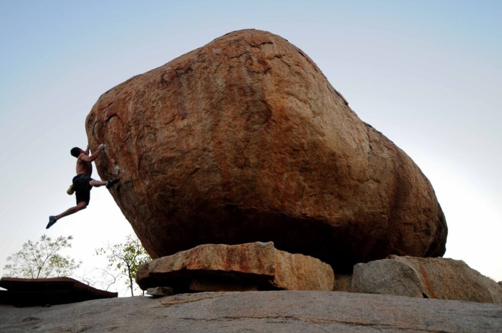 Rock Climbing Hampi Rocks Karnataka