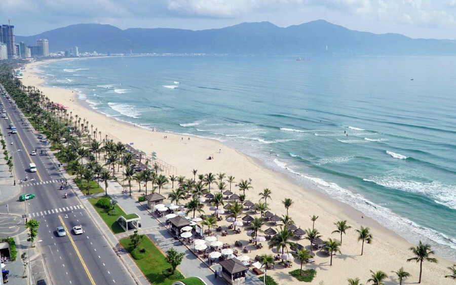 The My Khe Beach Da Nang Vietnam
