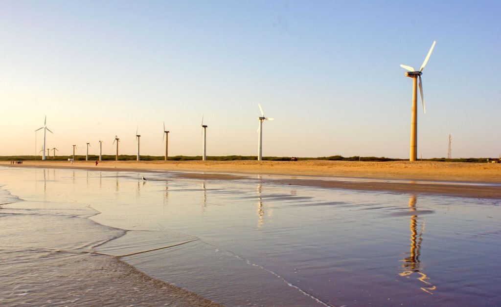 Wind Farms Beach Mandvi Gujarat