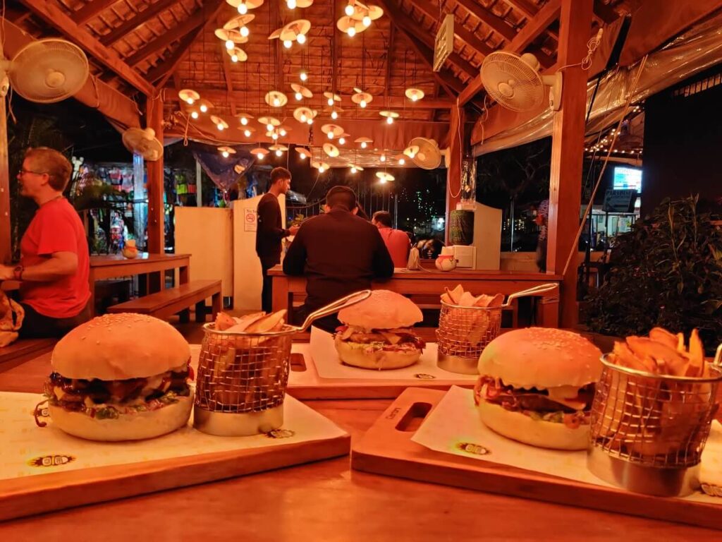 Burger Factory on Anjuna Main Road Goa