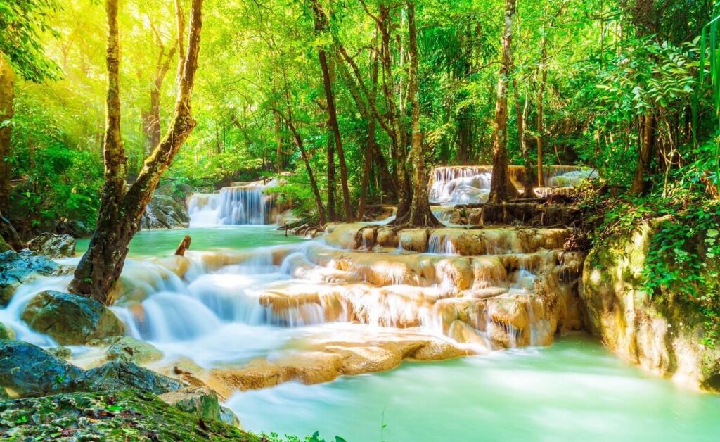 Erawan National Park Kanchanaburi Thailand