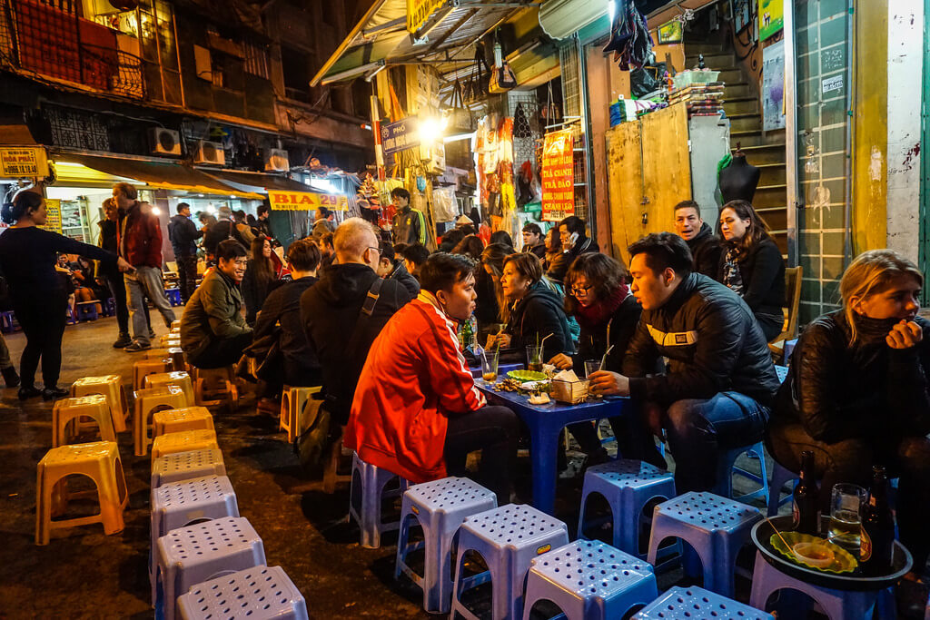 Old Quarter Street Food Hanoi Vietnam