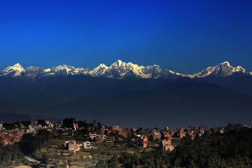 Panoramic Himalayan Views Dhulikhel Nepal