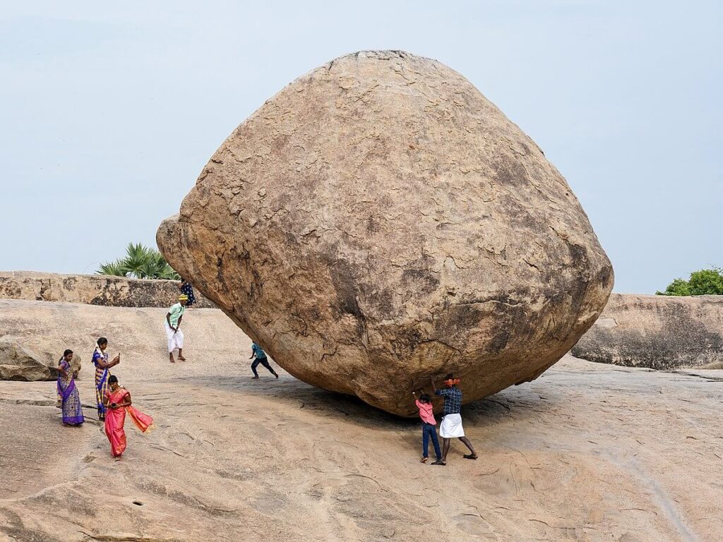 Krishna's Butterball, Mahabalipuram, Tamil Nadu