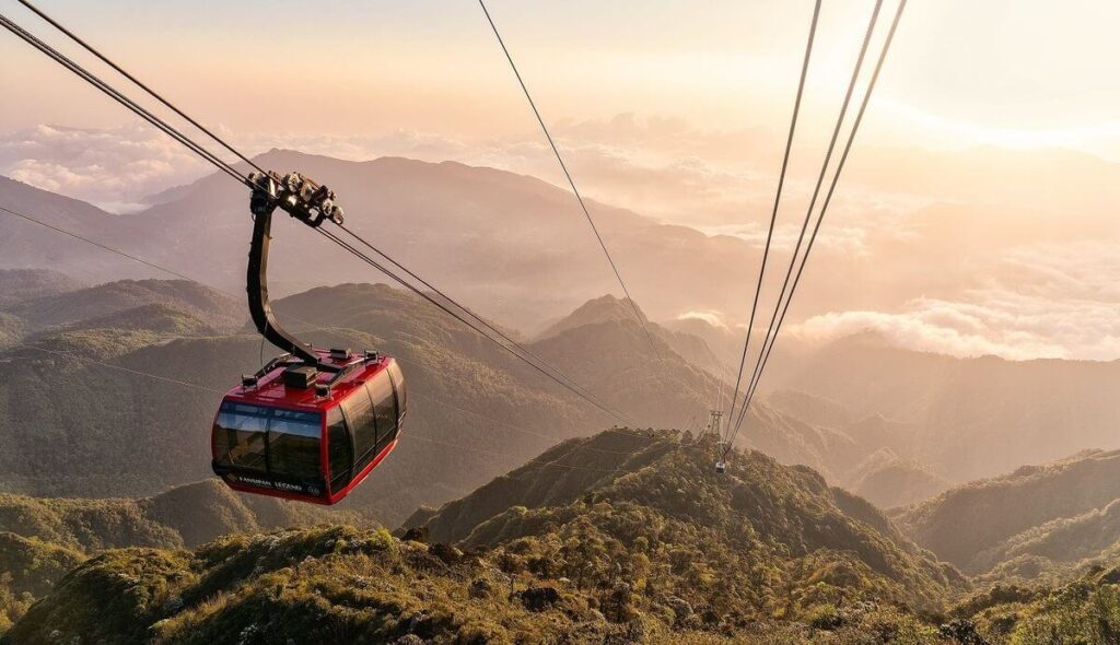 Mount Fansipan cable car Sapa Vietnam