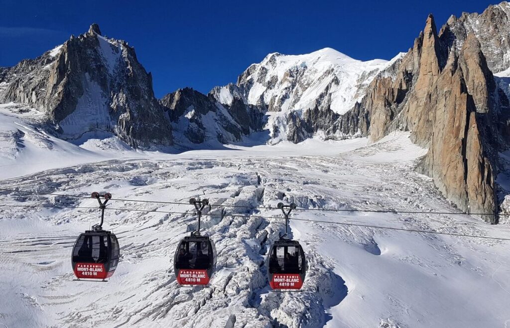 Aiguille du Midi cable car Chamonix, France