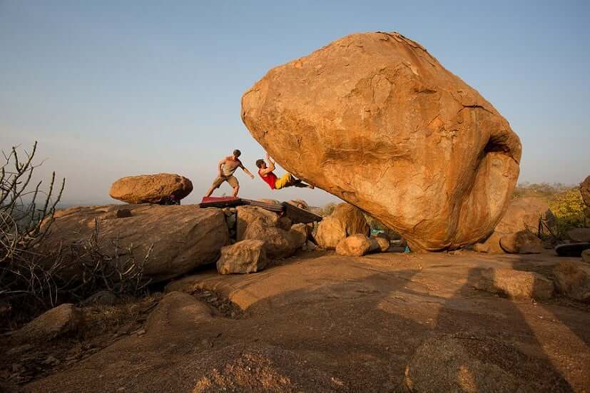 Bouldering in Hampi Karnataka
