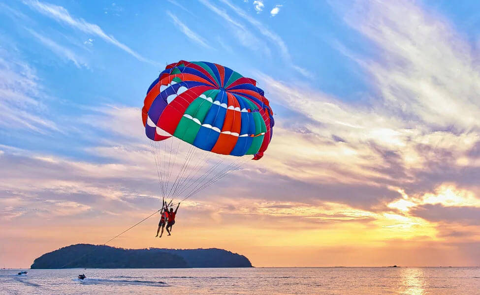 Parasailing at Om Beach, Gokarna Karnataka