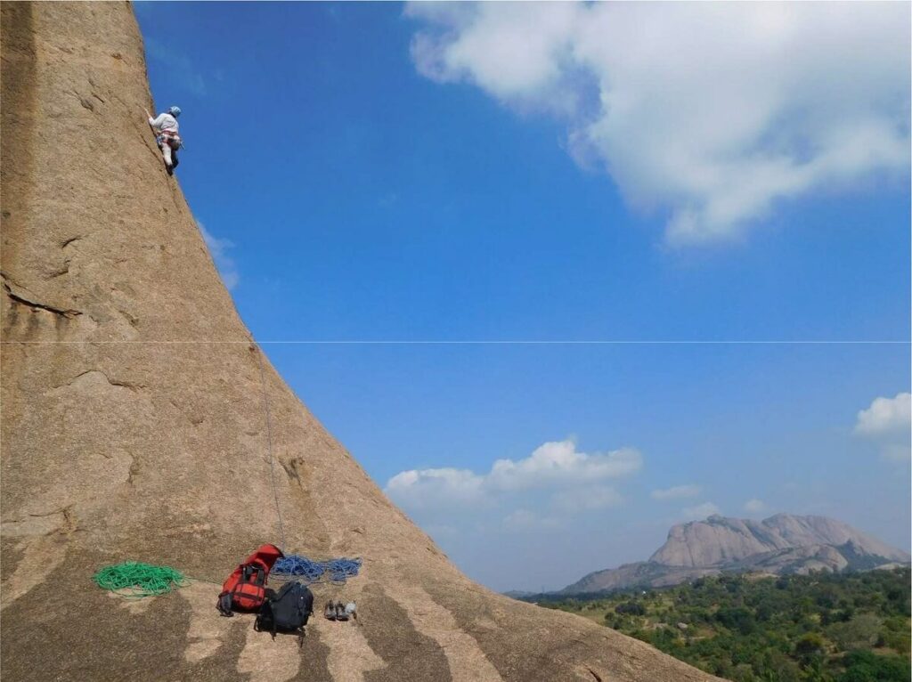 Rock Climbing at Ramanagara Karnataka