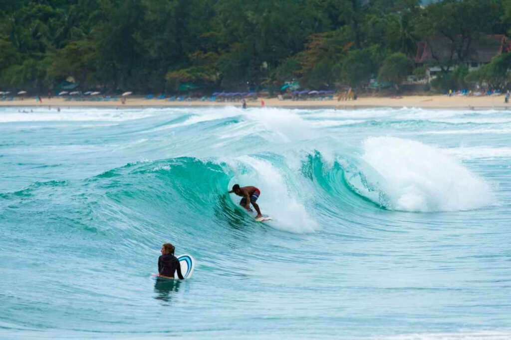 Surfing in Patong Beach Phuket