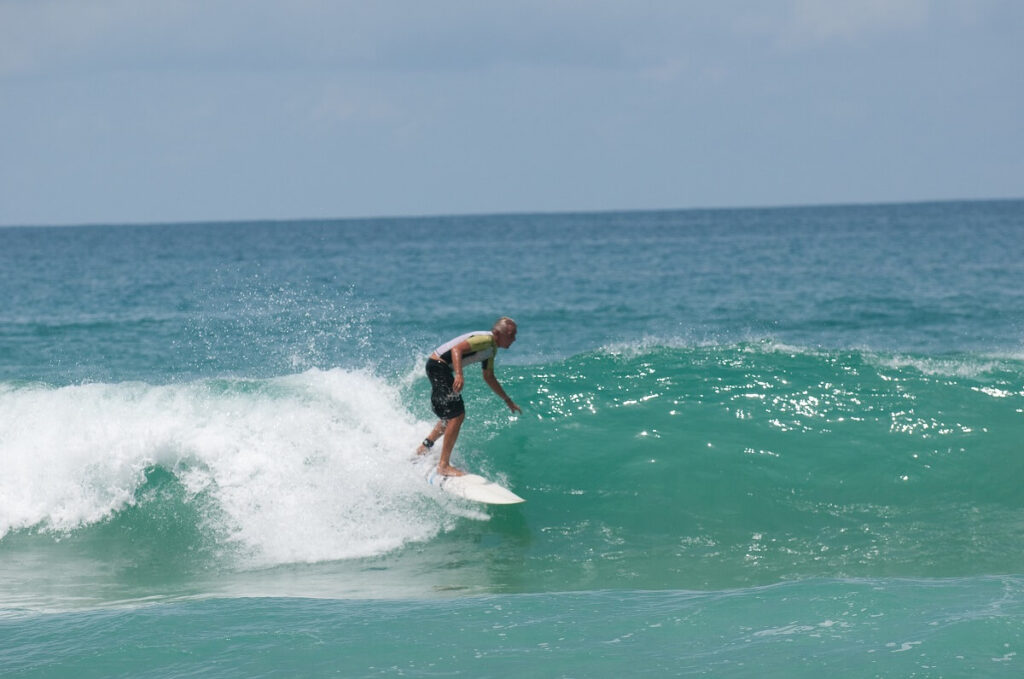 Surfing in Surin Beach Phuket