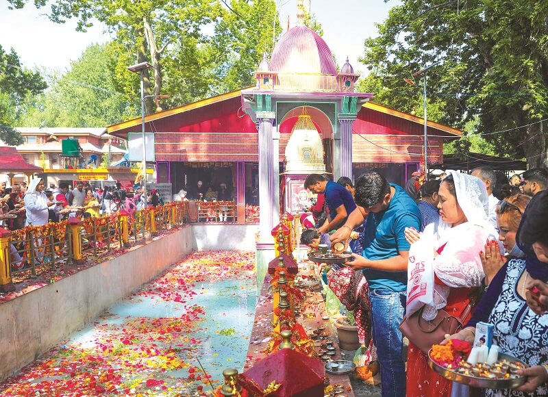 Festival at Khir Bhawani Temple Srinagar
