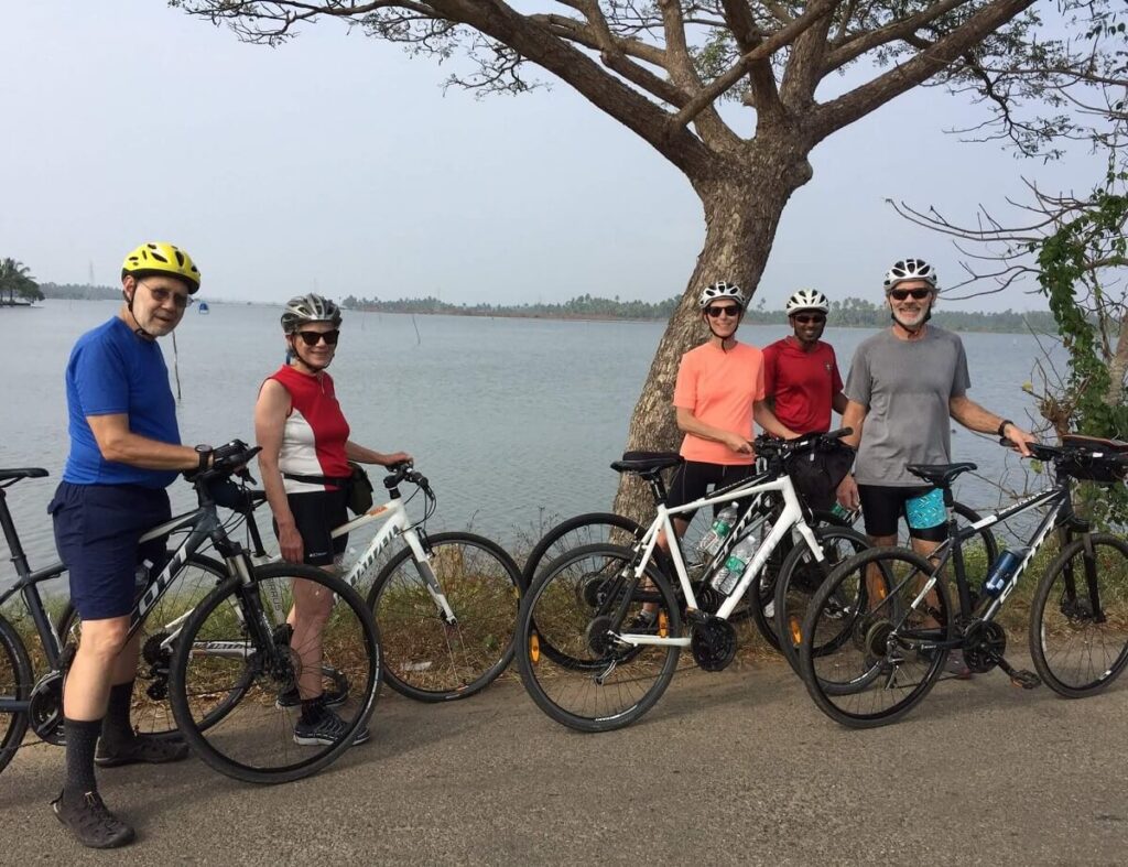 Cycling in Alleppey