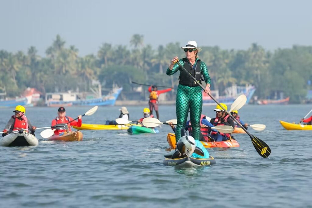 Kayaking in Kerala Backwaters
