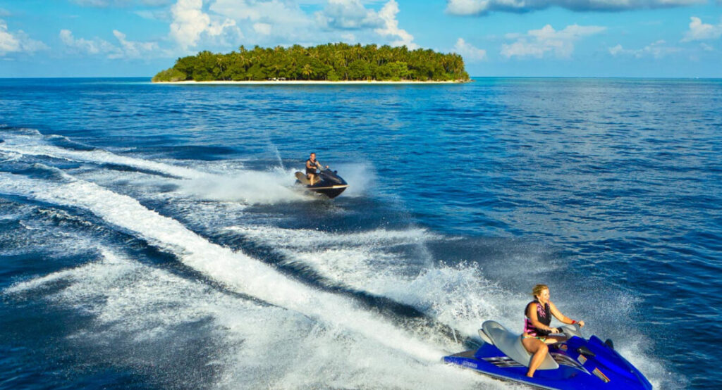 Jet Skiing in Maldives
