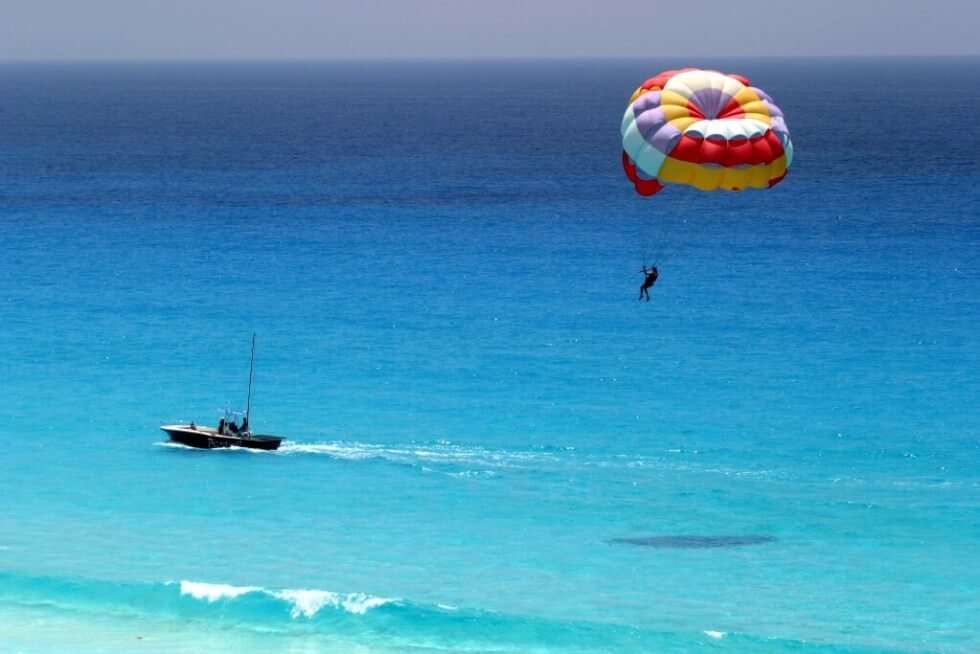 Parasailing in Maldives