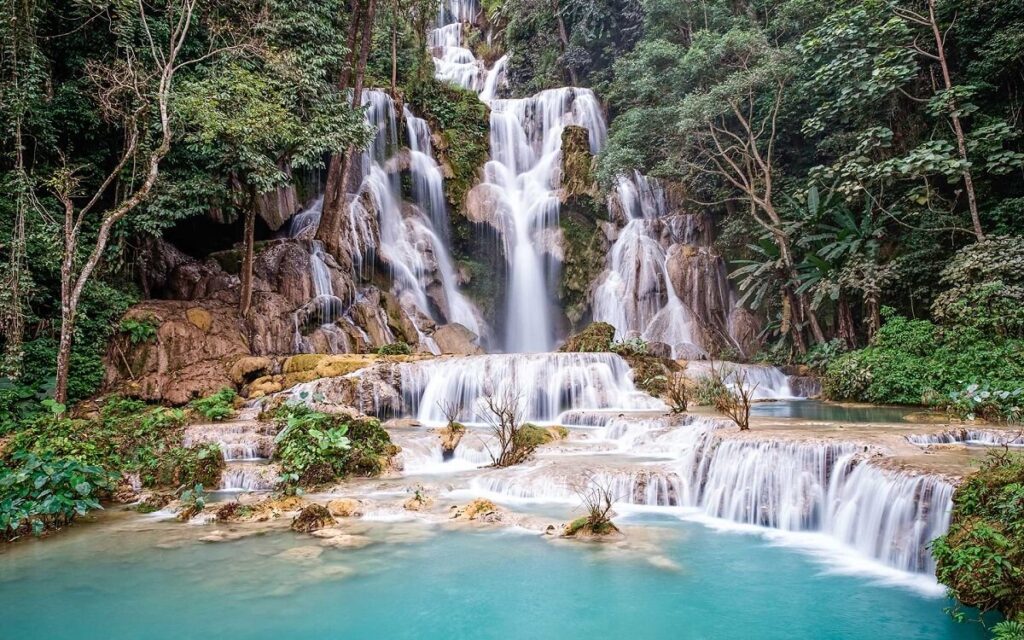 Kuang Si Waterfalls Luang Prabang, Laos