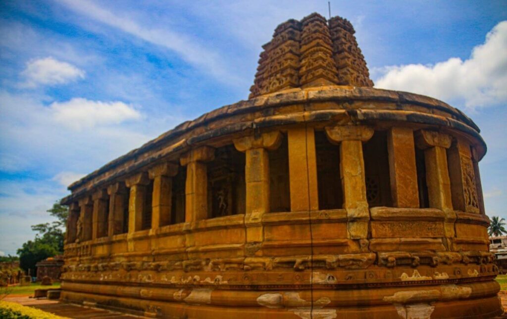 Ornate Pillars and Ceiling Durga Temple Aihole