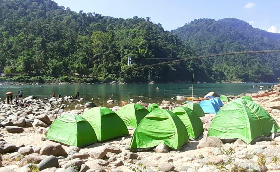 Camping by the River Dawki