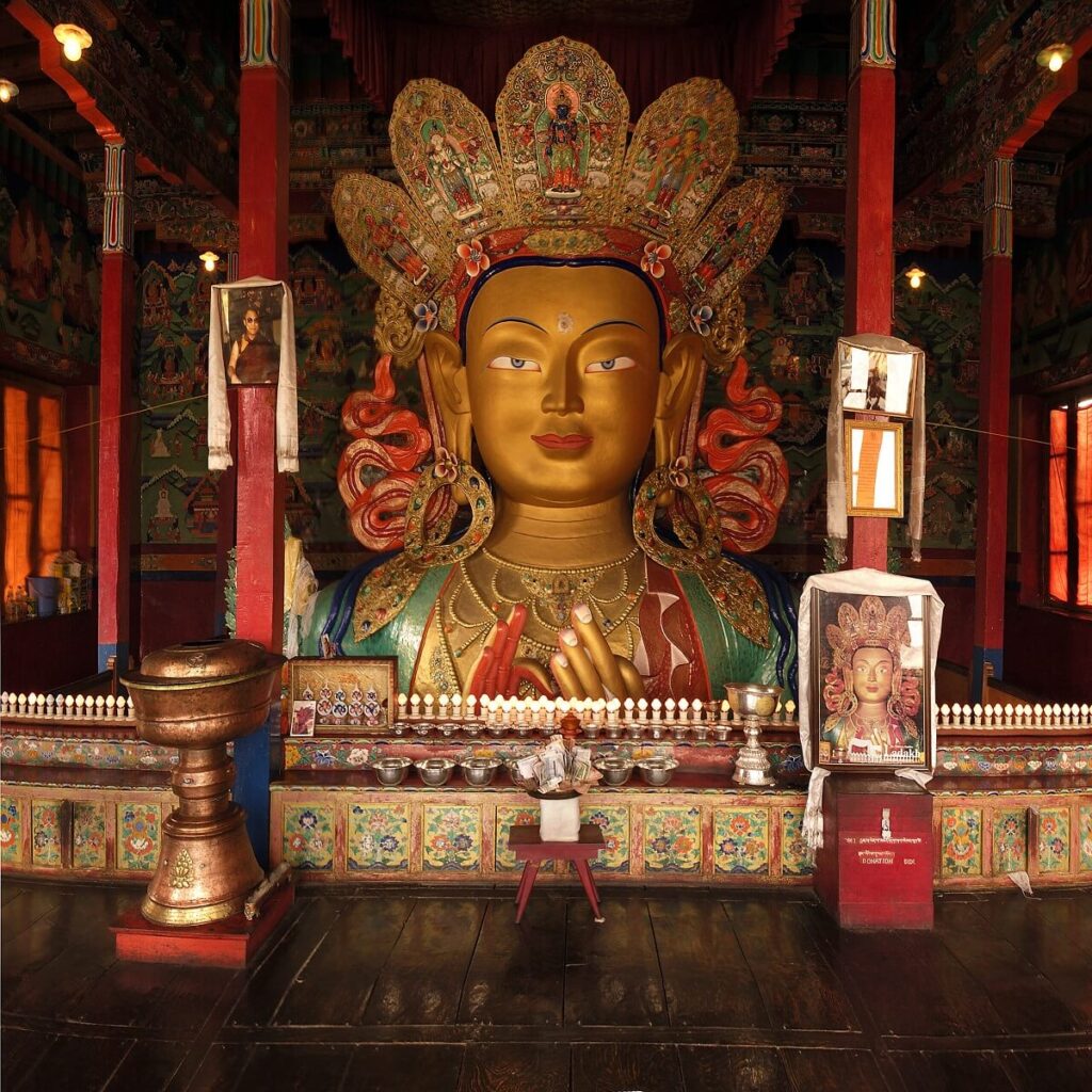 Maitreya Buddha Statue thiksey-monastery