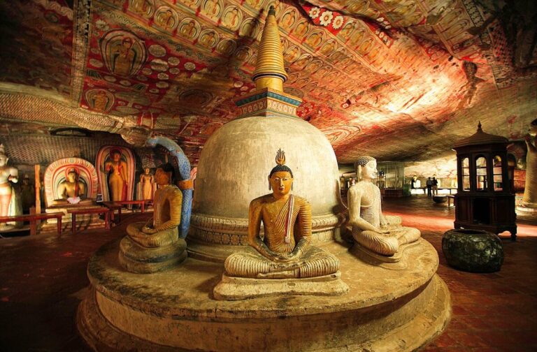 Dambulla Cave Temple in Sri Lanka
