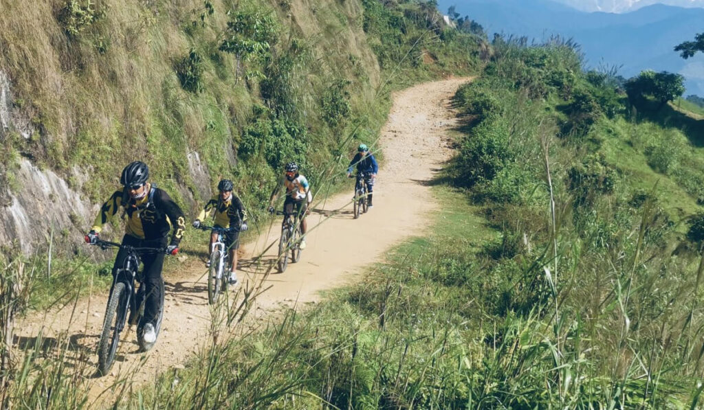 Biking ride from jomsom to muktinath