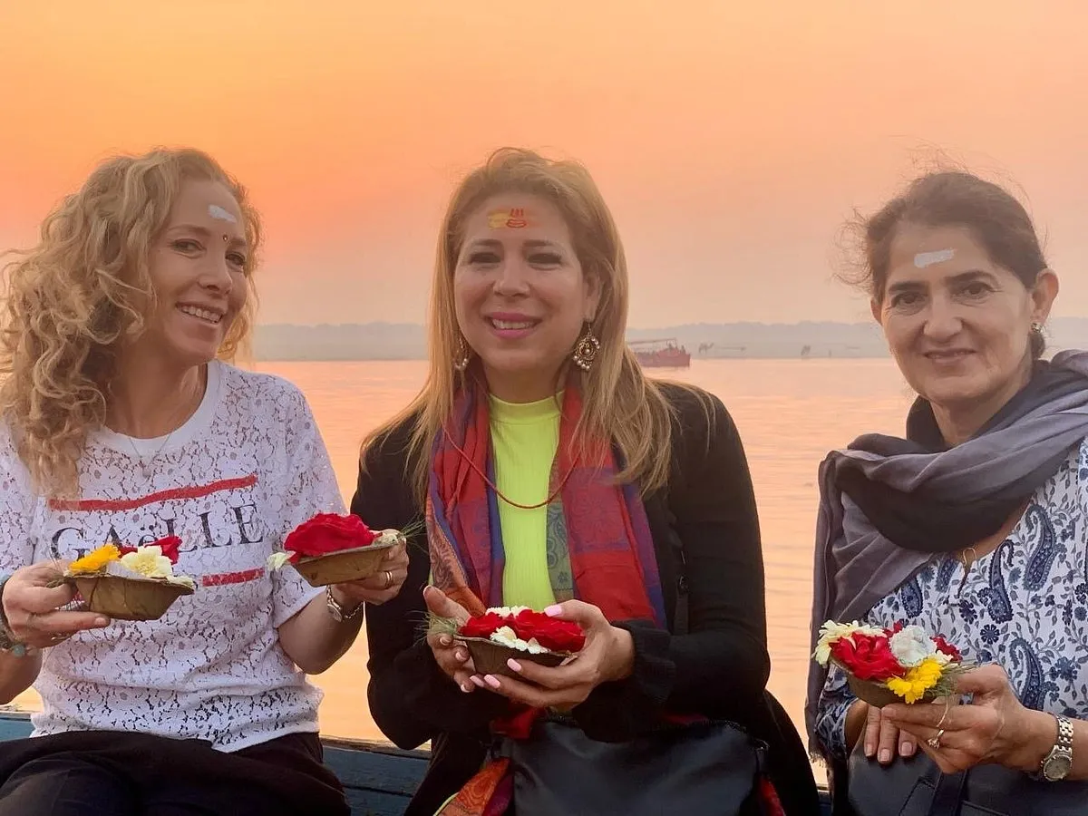 Guests experiencing local culture in India