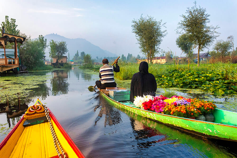 Best time to visit Srinagar with Dal Lake, gardens, mountains and seasonal Kashmir views