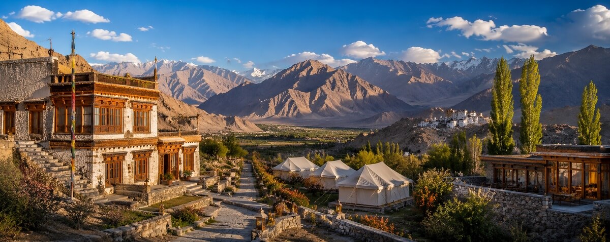 Where to stay in Ladakh including Leh hotels Nubra guesthouses and Pangong camps