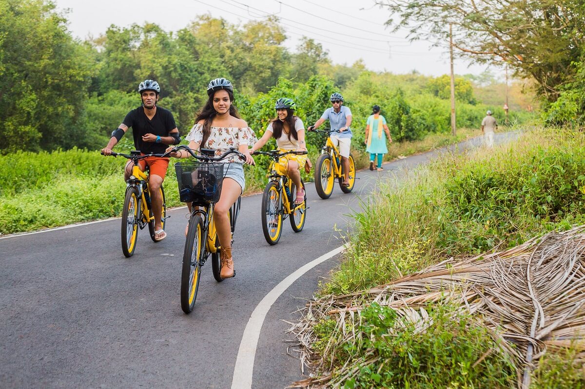 Final coastal ride Goa cycling tour