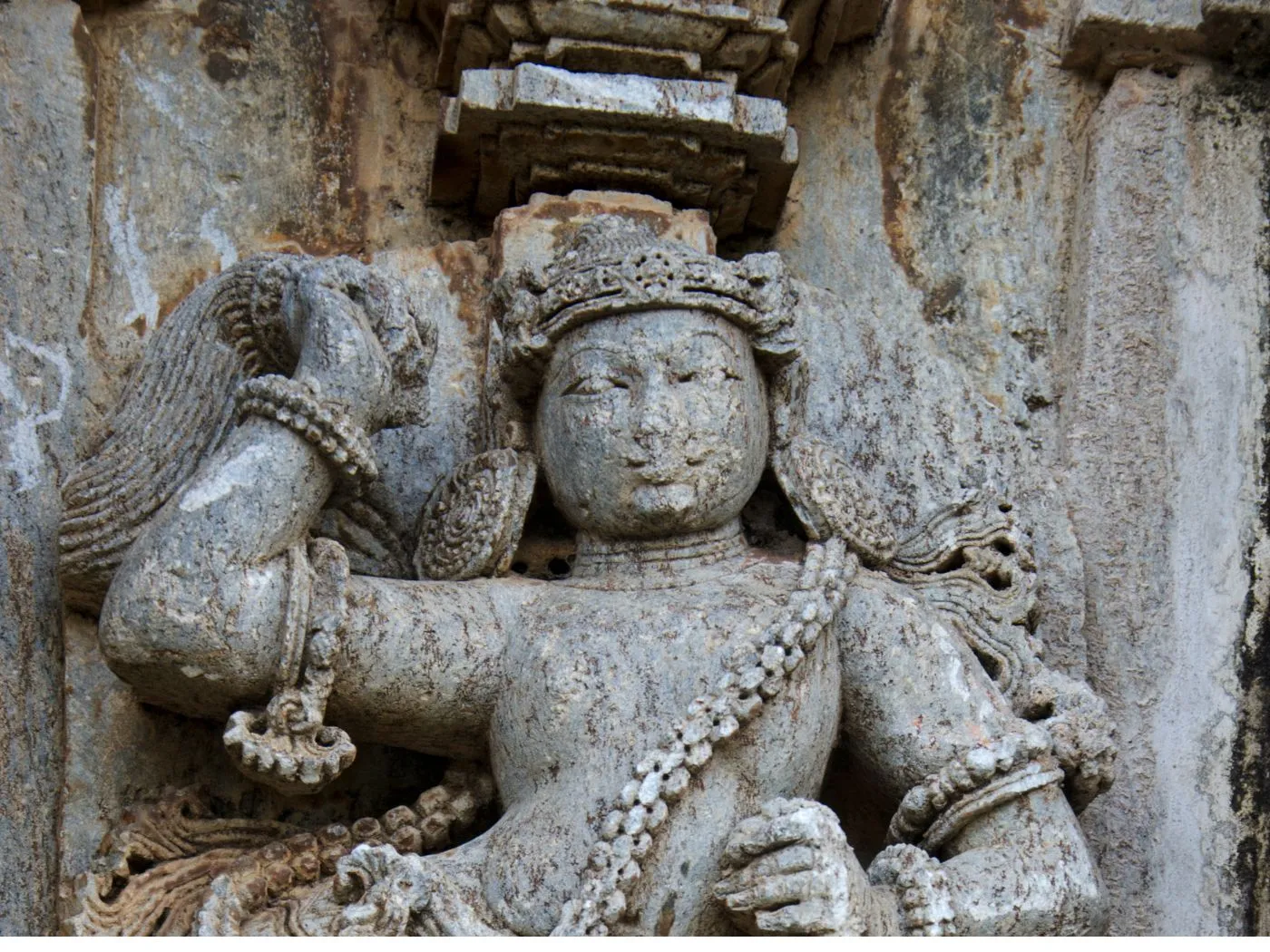 Bahubali statue at the Jain pilgrimage centre of Shravanabelagola