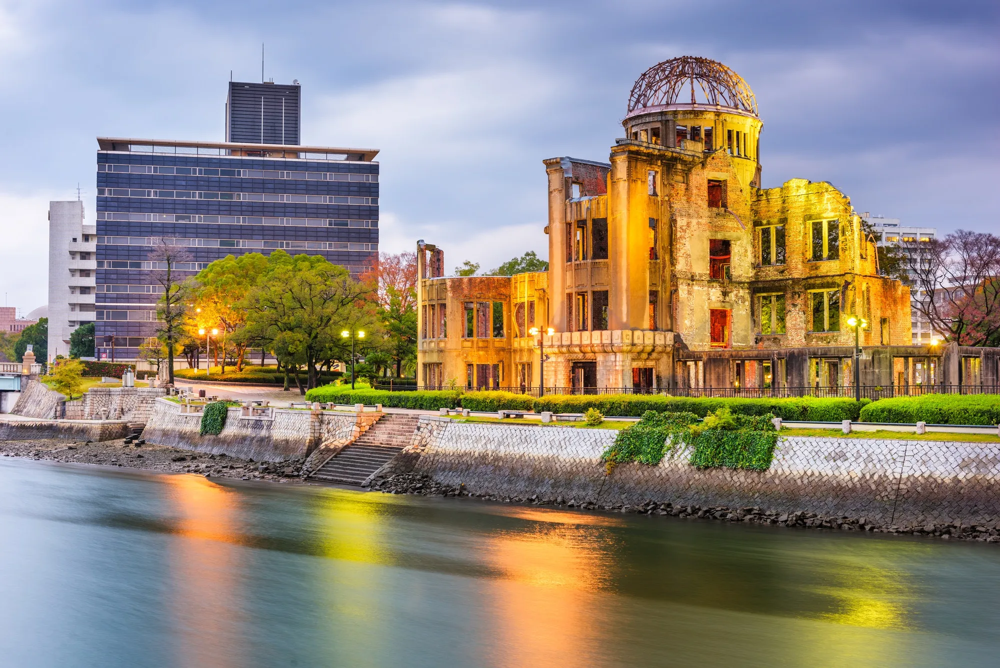 Departure from Hiroshima at the end of a 14 day Japan tour
