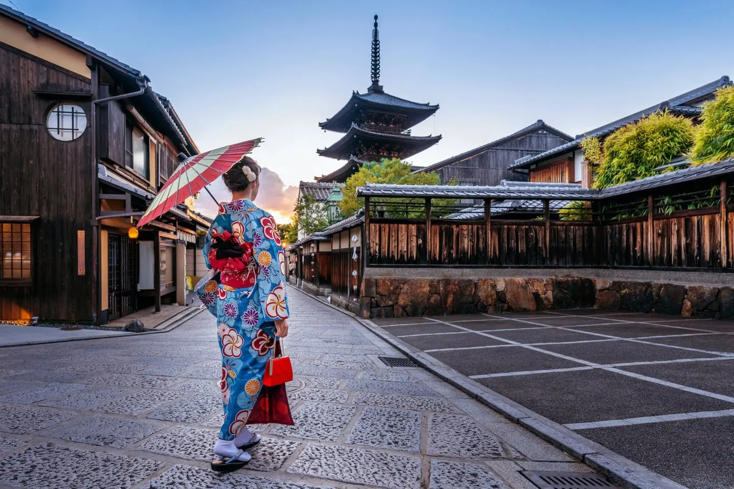 Kyoto temple and traditional district sightseeing
