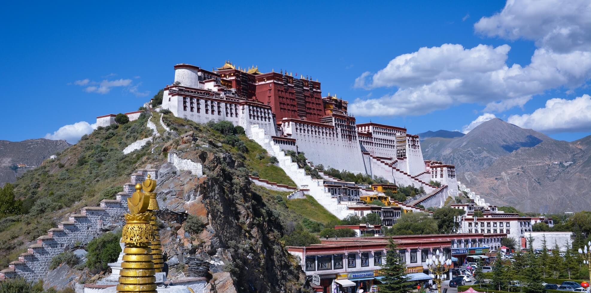 Lhasa city and Potala Palace